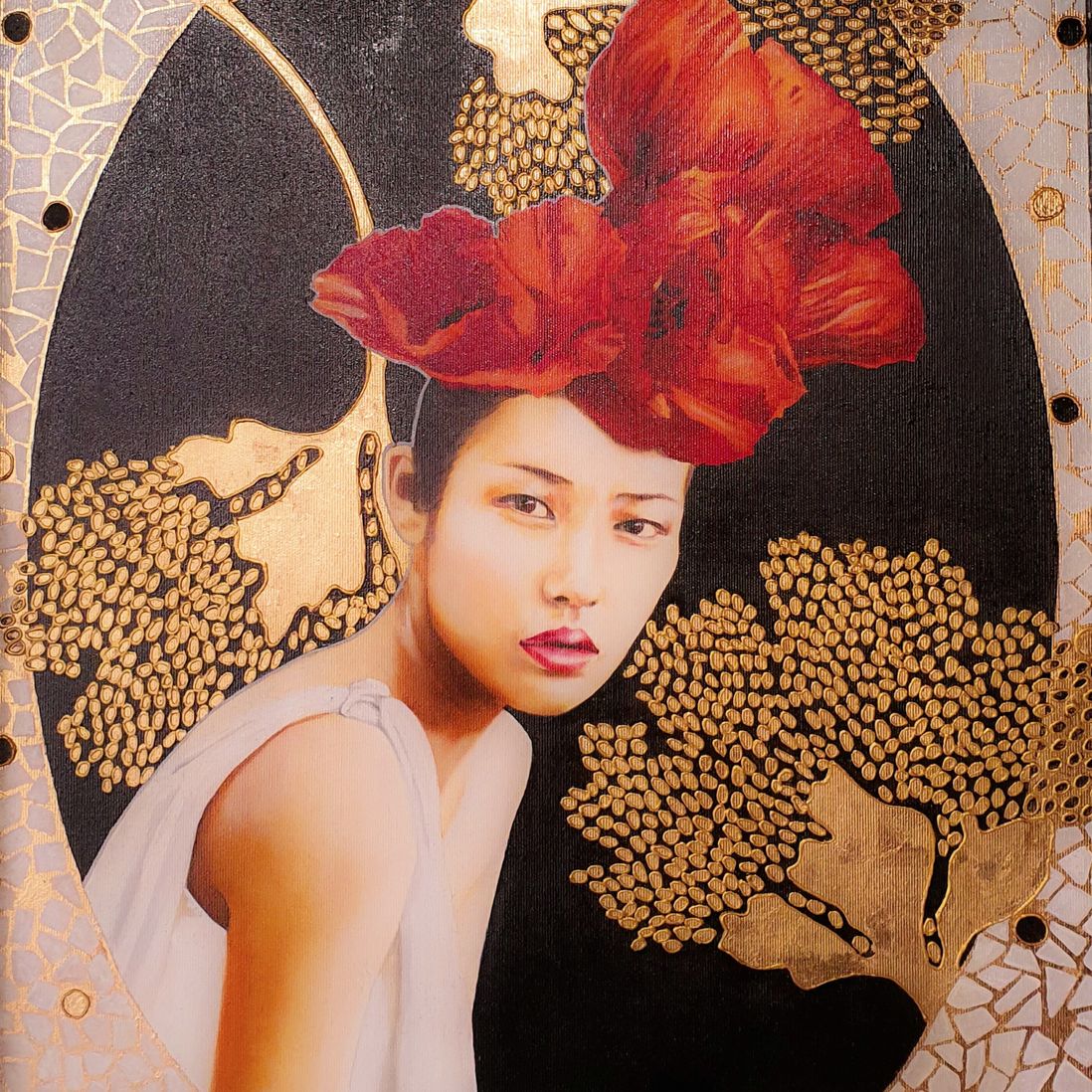 La japonaise aux coquelicots
